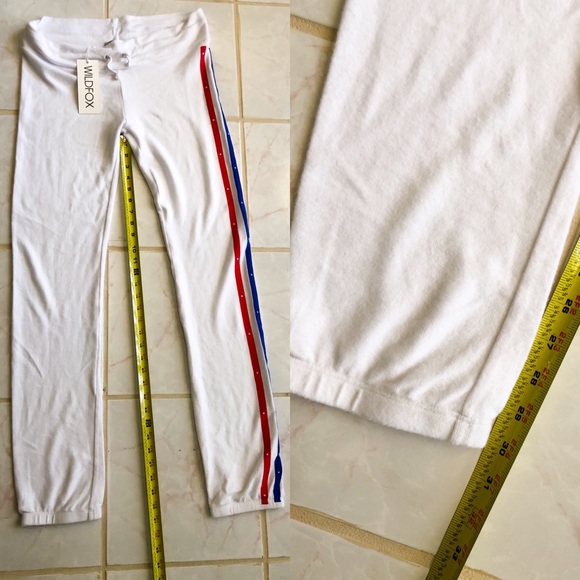 Wildfox Stars and Stripes White Joggers - Picture 9 of 10